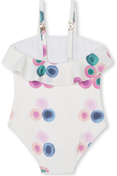 Chloé Swimwear for Baby Boys Chloé One-piece Swimsuit With Abstract Print