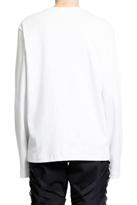 Helmut Lang ملابس علوية لـ القسم الرجالي Helmut Lang Logo-embroidered Long-sleeved T-shirt