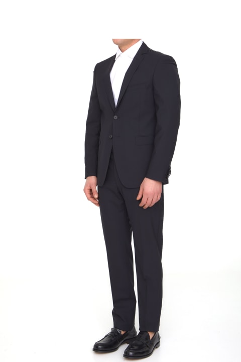 Black Wool Two-piece Suit