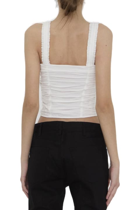 Celine for Women Celine Gathered Cropped Top