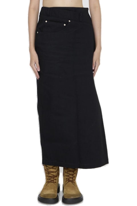 Loewe Skirts for Women Loewe Deconstructed-designed Denim Midi Skirt