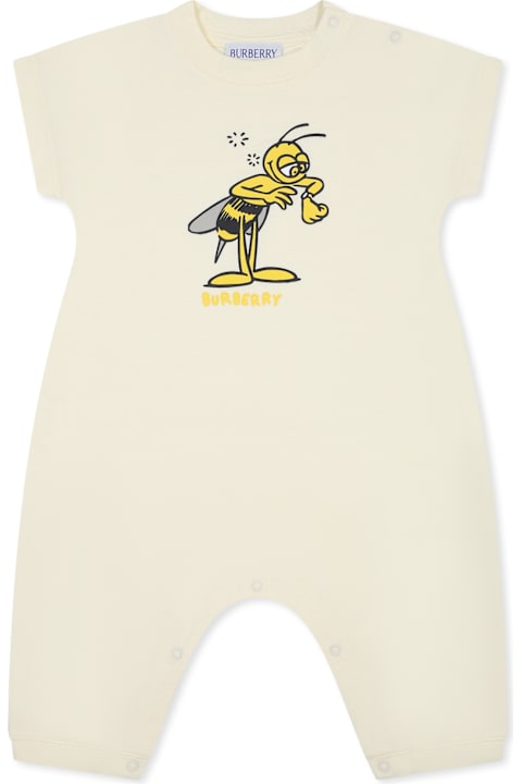 Homeware Burberry Yellow Romper For Babykids With Bee