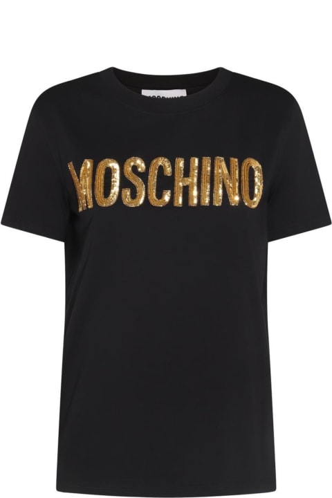 Moschino Topwear for Women Moschino Logo Printed Crewneck T-shirt