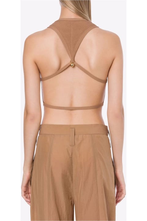 Clothing Sale for Women Philosophy di Lorenzo Serafini Stretch Ribbed Crop Top