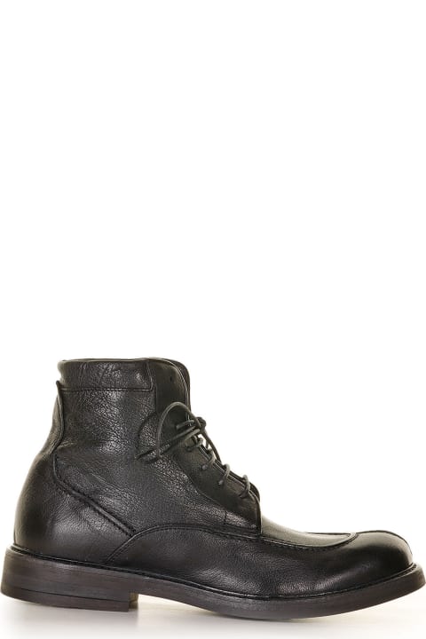Leather Ankle Boot With Laces