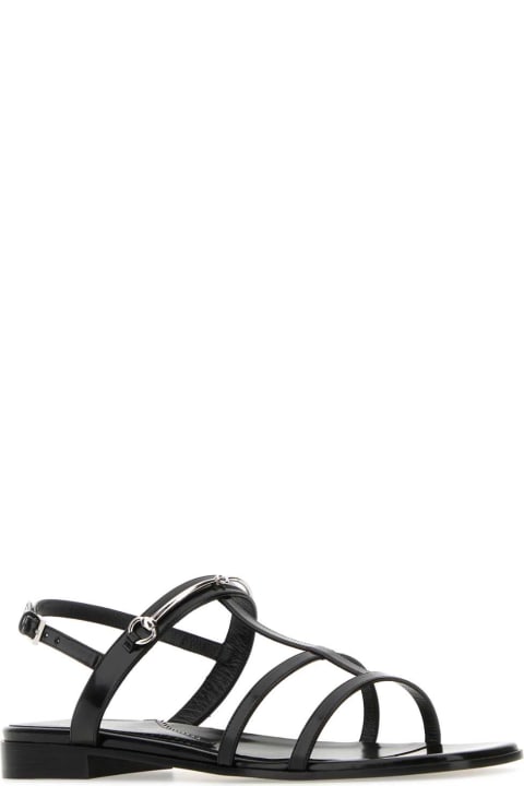 Fashion for Women Gucci Black Leather Sandals