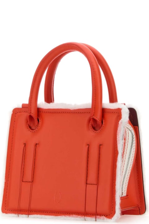 Dentro Bags for Women Dentro Coral Leather Mini Otto Handbag