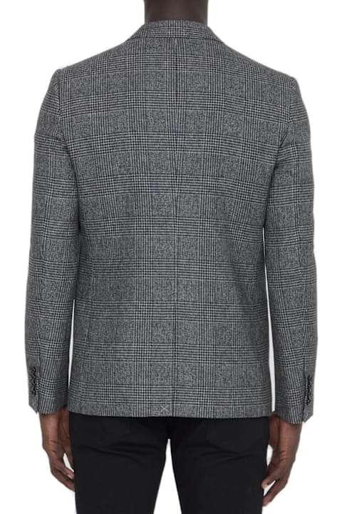 Celine for Men Celine Prince Of Wale Motif Single-breasted Blazer