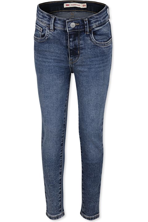 Homeware Levi's Blue Jeans For Girl With Logo