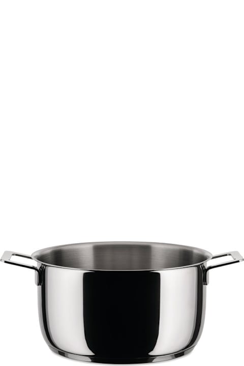 أدوات المائدة Alessi Casseruola 24 Fonda 2 Manici Con Coperchio