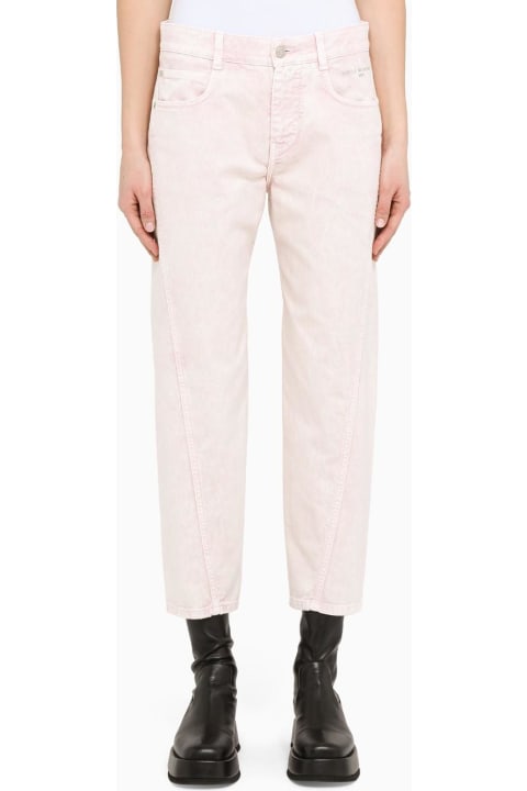 Fashion for Women Stella McCartney Pale Pink Crop Stretch Jeans