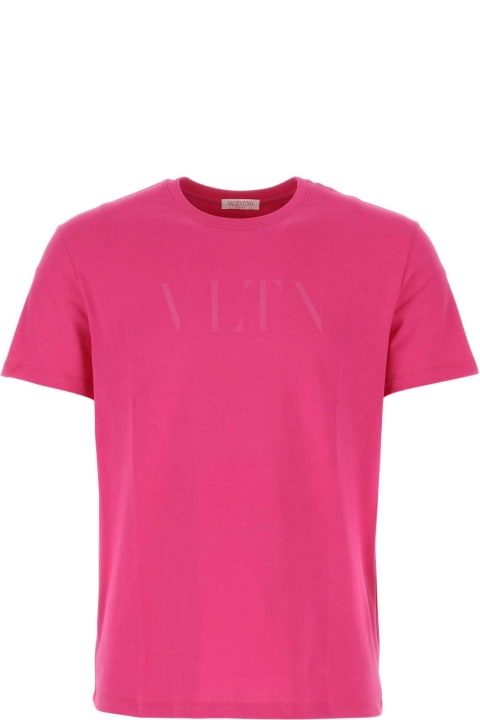 メンズ新着アイテム Valentino Garavani Pp Pink Cotton T-shirt