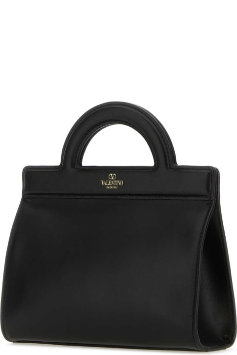 メンズ バッグ Valentino Garavani Black Leather Handbag