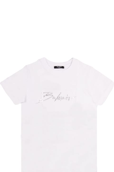ガールズ トップス Balmain Cotton T-shirt