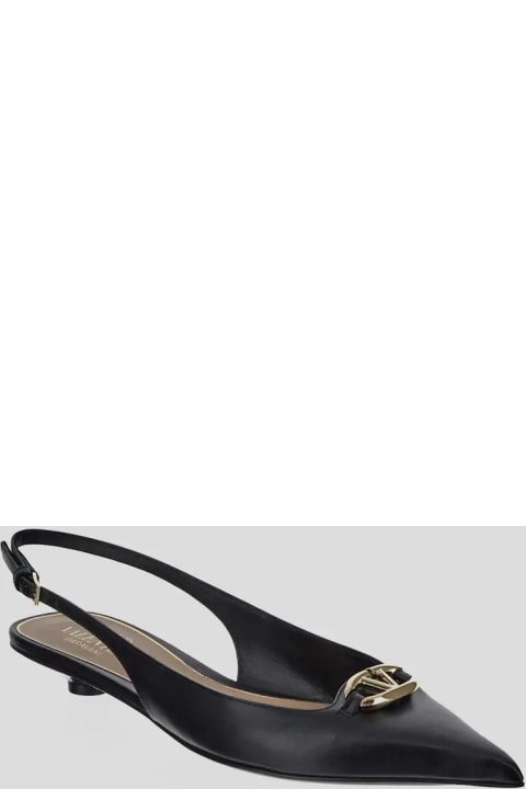 Flat Shoes for Women Valentino Garavani Leather Ballerinas