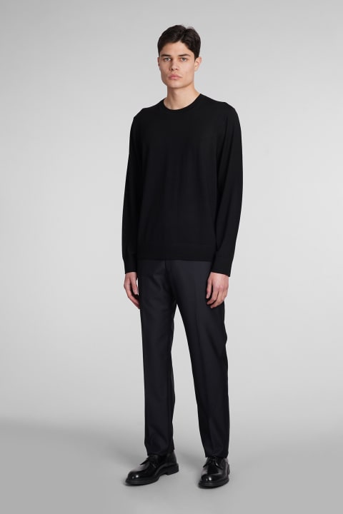 Theory Fleeces & Tracksuits for Men Theory Knitwear In Black Wool
