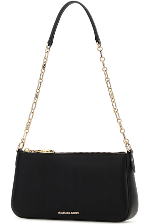 Homeware Michael Kors Black Leather Empire Shoulder Bag