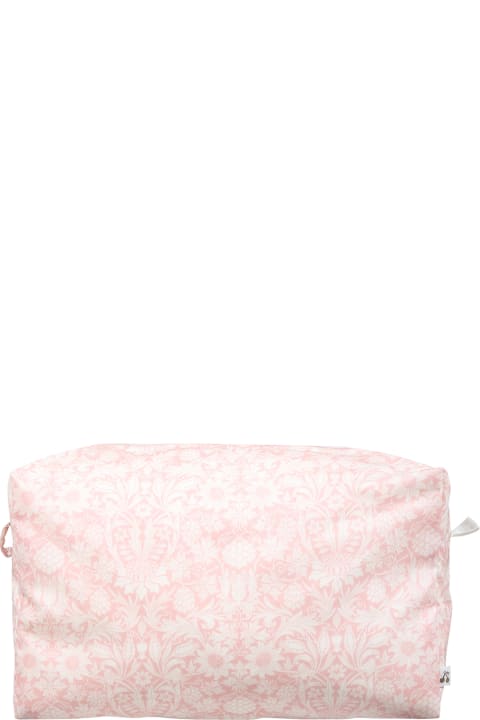 Bonpoint Accessories & Gifts for Baby Girls Bonpoint Pink Cluch For Baby Girl With Flower Print