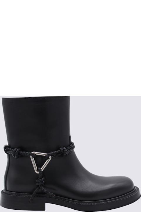 Bottega Veneta Black Leather Boots