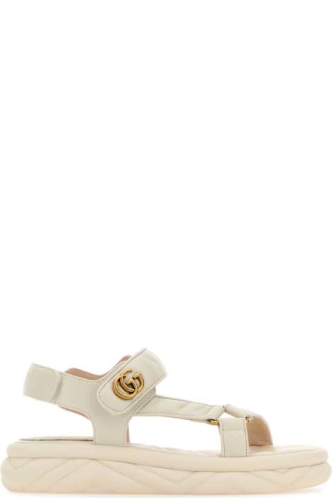Fashion for Women Gucci Ivory Leather Sandals