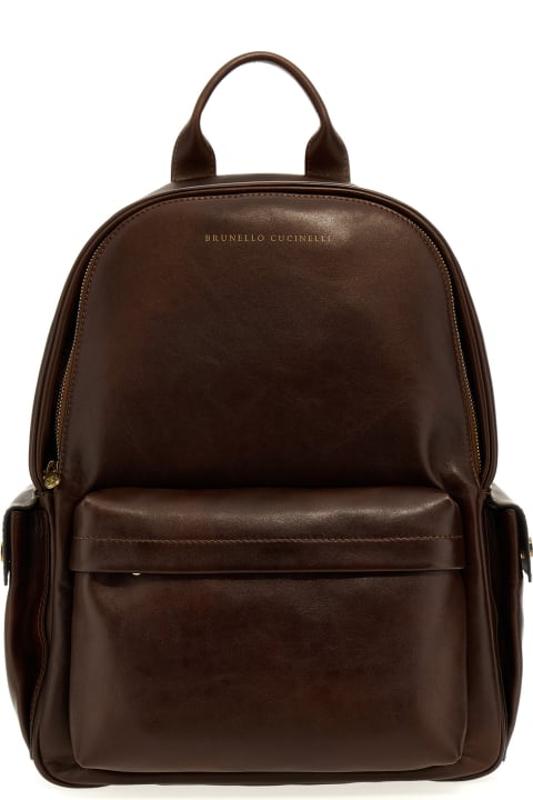 Bags for Men Brunello Cucinelli Leather Backpack