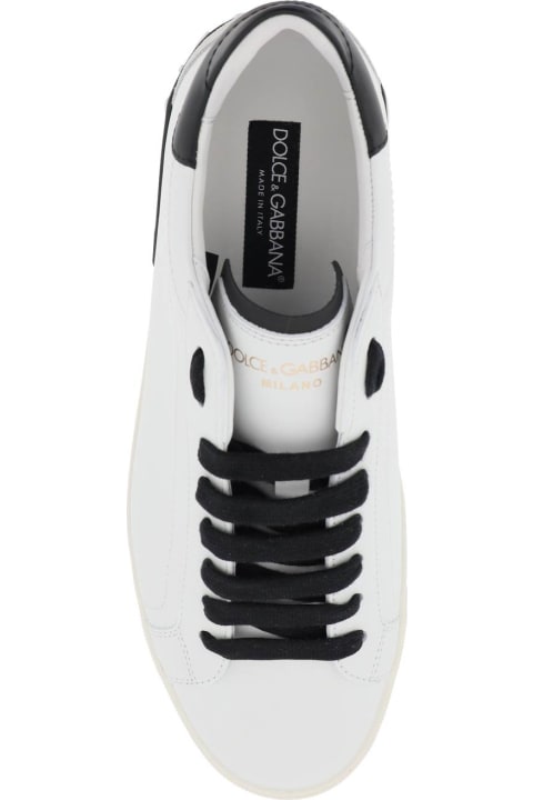メンズ新着アイテム Dolce & Gabbana Portofino Nappa Leather Sneakers