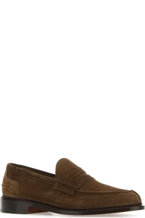 Tricker's Shoes for Men Tricker's Camel Suede Adam Loafers