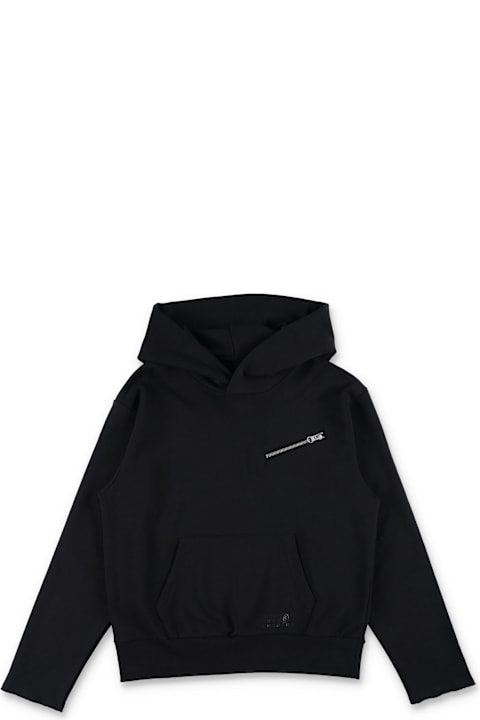أدوات منزلية MM6 Maison Margiela Mm6 Maison Margiela Kids Black Hoodie With Zip