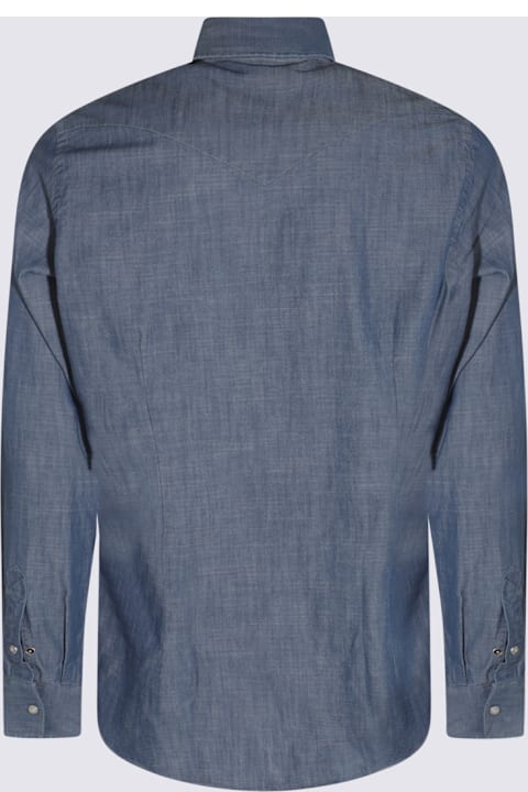 Eleventy Shirts for Men Eleventy Navy Cotton Shirt