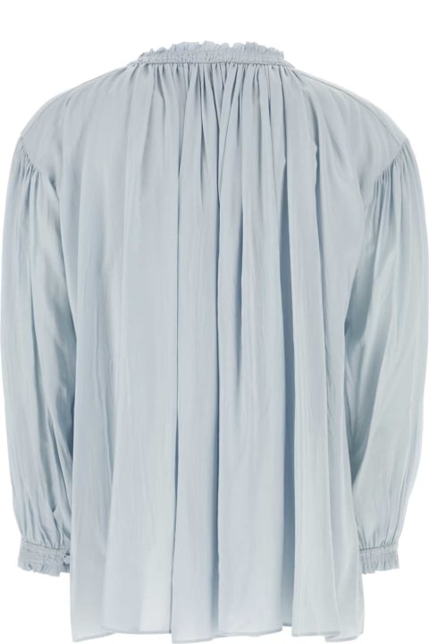 Gucci for Men Gucci Pastel Light-blue Silk Shirt
