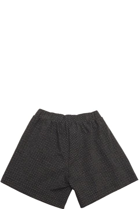 Monnalisa Bottoms for Girls Monnalisa Polka Dots Glitter Bermuda Shorts