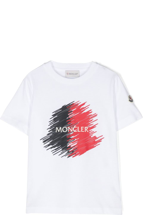 Topwear for Girls Moncler Moncler New Maya T-shirts And Polos White