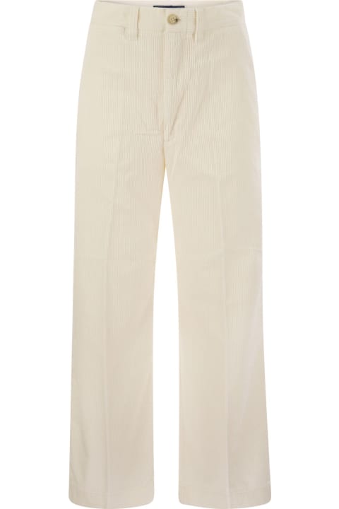 Homeware Ralph Lauren Corduroy Wide-leg Cropped Trouser Polo Ralph Lauren