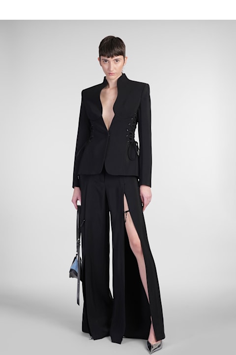 Mugler for Women Mugler Pants In Black Viscose