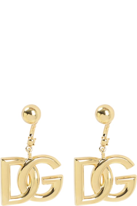 Homeware Dolce & Gabbana Dolce & Gabban Golden-tone Dg Earrings