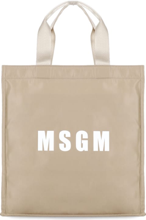 メンズ トートバッグ MSGM Tote Shopping Bag
