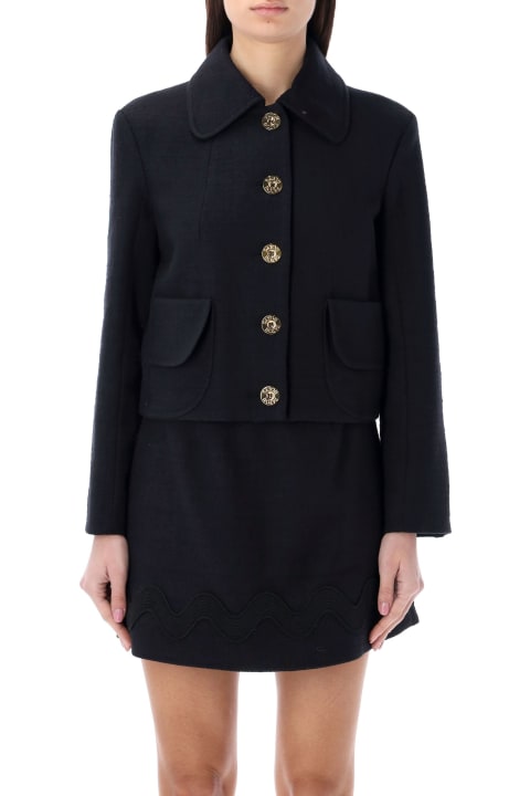 Patou Coats & Jackets for Women Patou Black Cotton Blend Jacket