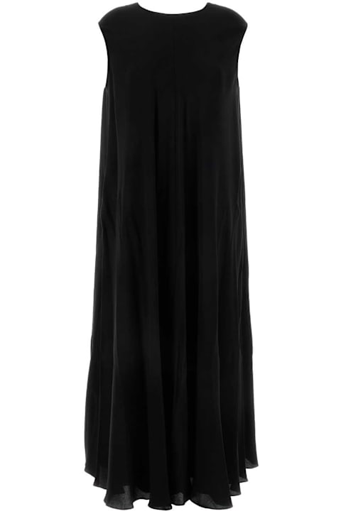 The Row for Women The Row Black Crepe Palau Dress