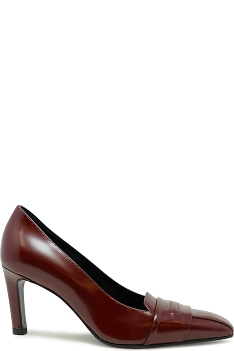 Lella Baldi أحذية كعب عالٍ لـ السيدات Lella Baldi Lella Baldi Lt2473sb Laredo Bordeaux Leather Pumps