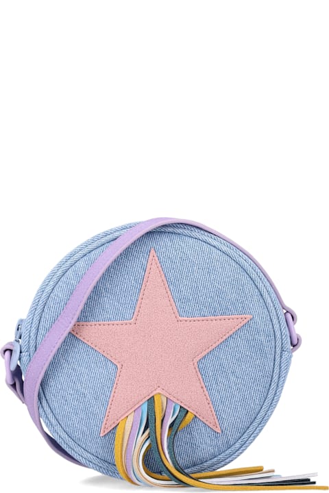 أدوات منزلية Stella McCartney Kids Stella Mccartney Kids Star Denim Crossbody Bag