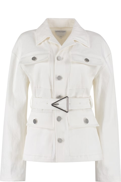 ウィメンズ Bottega Venetaのコート＆ジャケット Bottega Veneta Linen Jacket