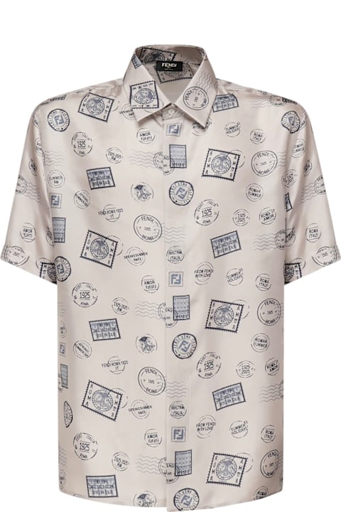 Fashion for Men Fendi Printed Silk Shirt