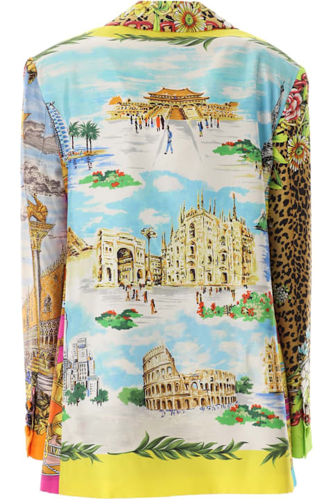 Moschino Scarf Printed Twill Jacket | italist