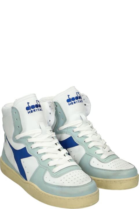 Mi Basket Sneakers In White Leather