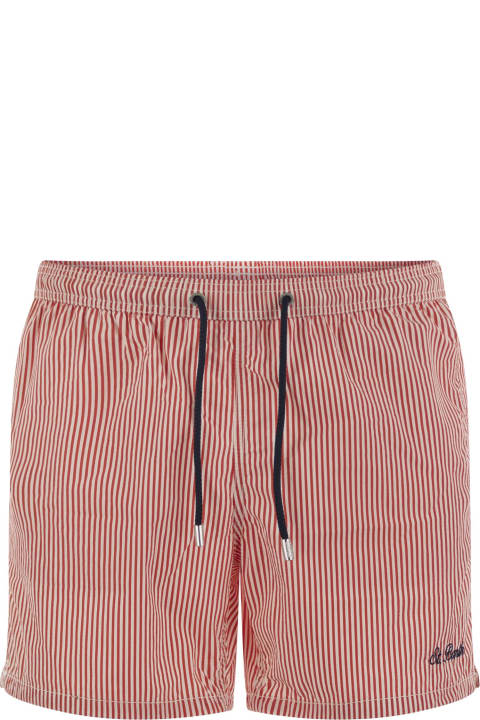 Swimwear for Men MC2 Saint Barth Patmos - Striped Beach Shorts