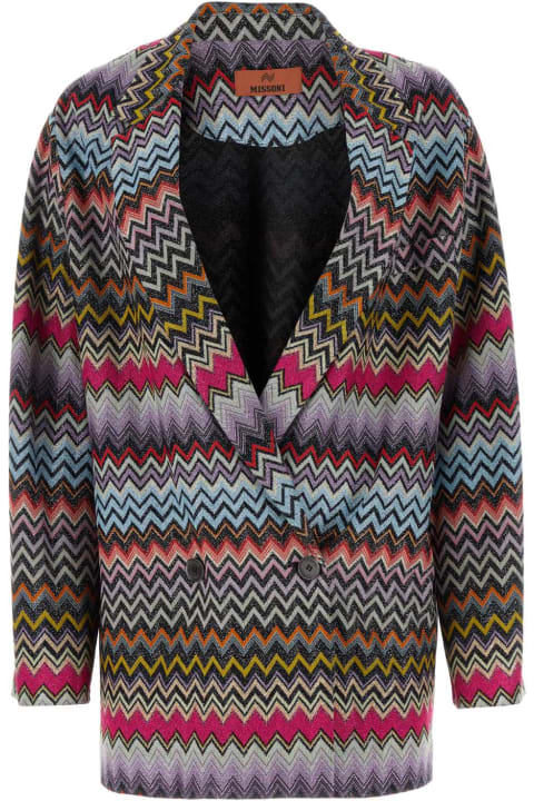 ウィメンズ Missoniのコート＆ジャケット Missoni Embroidered Viscose Blend Blazer