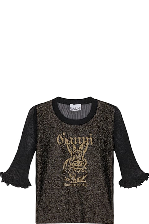 Homeware Ganni Sheer Jacquard Top