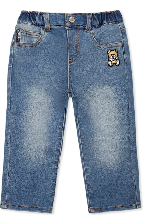 Bottoms for Baby Boys Moschino Denim Jeans For Babykids With Teddy Bear