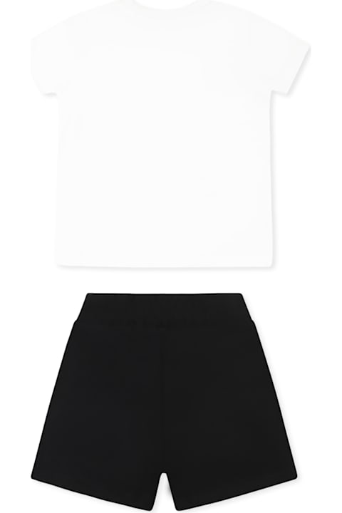 MSGM for Baby Girls MSGM Black Suit For Babykids With Logo