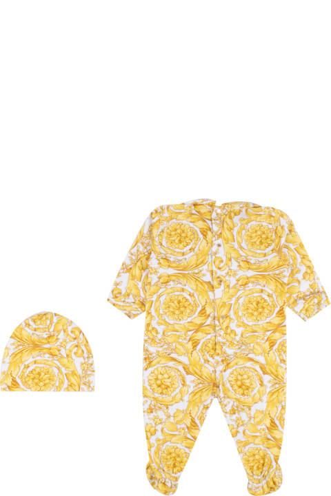 Accessories & Gifts for Kids Versace Baroque Romper And Hat Set